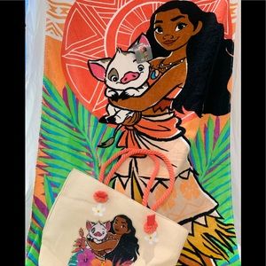 Disney “ Moana” Beach Towel and Bag set